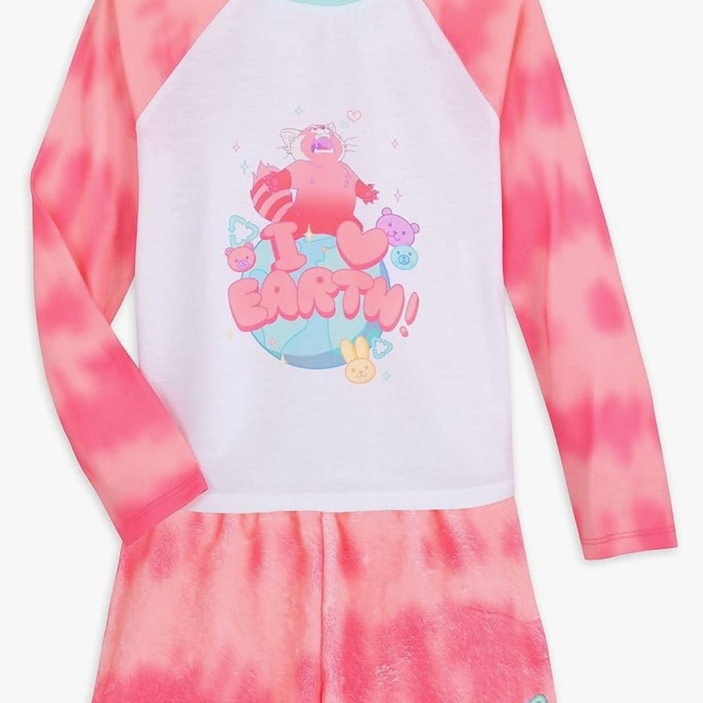 Disney Pink and White Rashguard Set